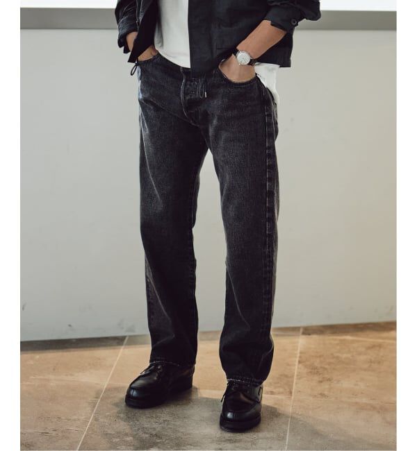 EDIFICE「《再予約》LEVI&rsquo;S(R)/リーバイス(R) 別注 BIG E 501(R) BLACK L28」|デニム|