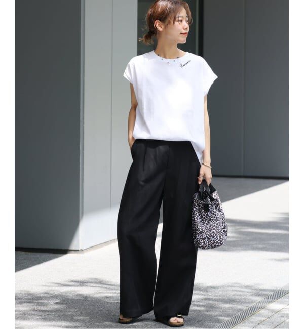 JOURNAL STANDARD relume「《追加3》刺繍ロゴフレンチTEE」|Tシャツ・カットソー|