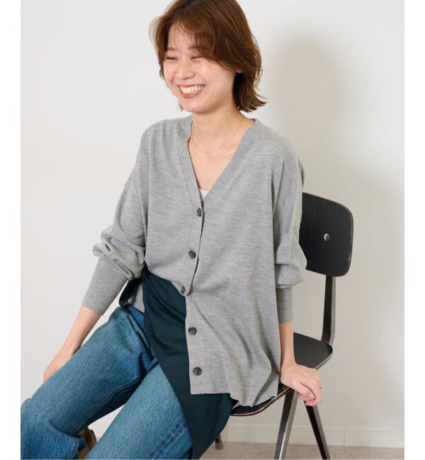 JOURNAL STANDARD relume「《追加》BiellaYarnワイドVネックカーディガン」|カーディガン|