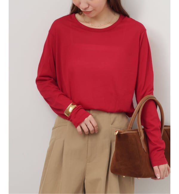 JOURNAL STANDARD relume「《追加4》シアークルーネックロングTシャツ」|Tシャツ・カットソー|