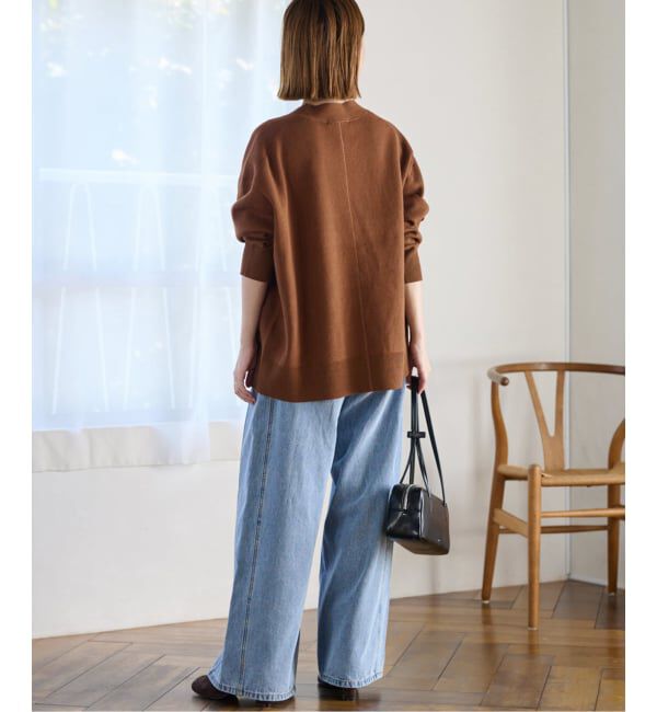 JOURNAL STANDARD relume「《追加2》コットンカシミヤミックスダブルニットVネックカーディガン」|カーディガン|