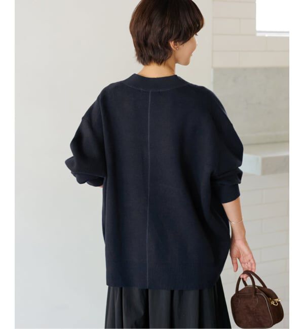 JOURNAL STANDARD relume「《追加2》コットンカシミヤミックスダブルニットVネックカーディガン」|カーディガン|