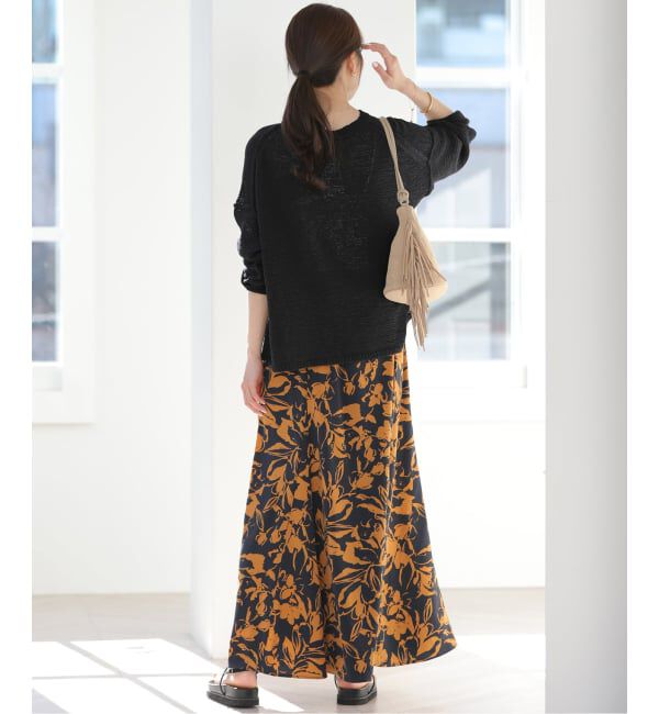 JOURNAL STANDARD relume「バイカラーリーフプリントスカート」|スカート|