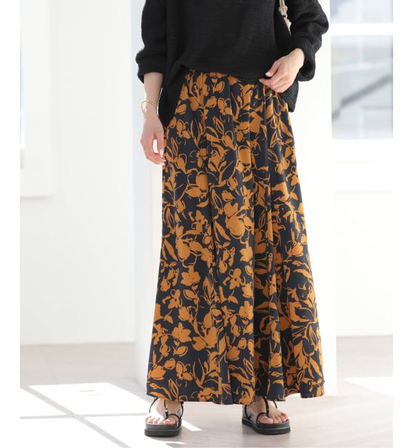JOURNAL STANDARD relume「バイカラーリーフプリントスカート」|スカート|