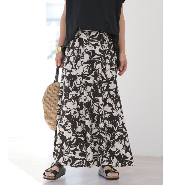 JOURNAL STANDARD relume「バイカラーリーフプリントスカート」|スカート|