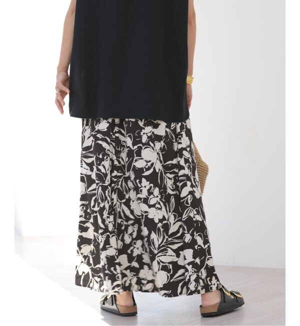 JOURNAL STANDARD relume「バイカラーリーフプリントスカート」|スカート|