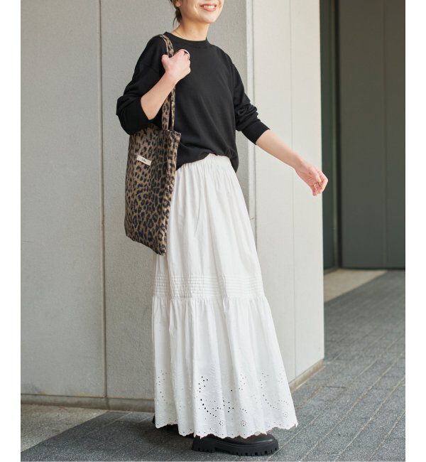 Spick and Span「《手洗い可 / 追加》18G クルーネックプルオーバー」|ニット・セーター|