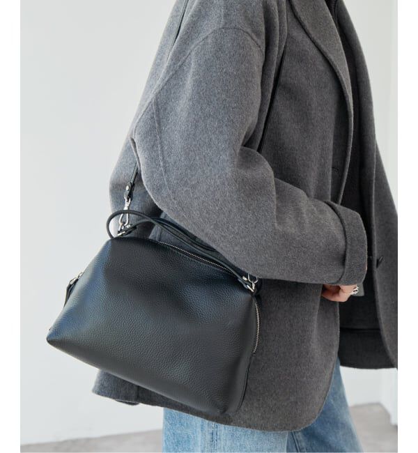 Spick and Span「GIANNI CHIARINI / ジャンニ キアリーニ ALIFA M」|ショルダー・メッセンジャー|ブラック