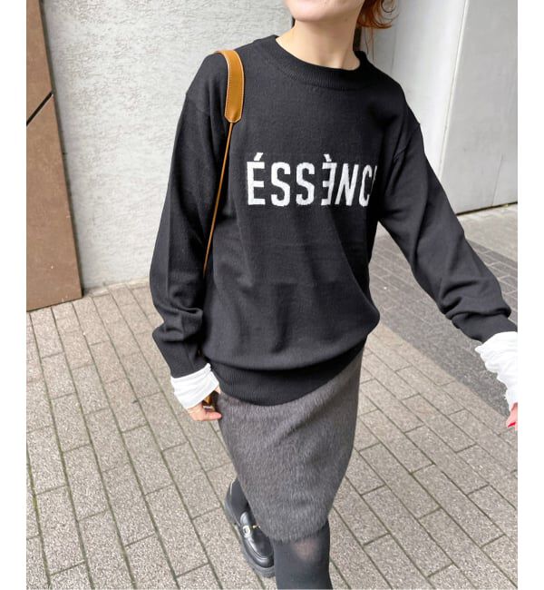 Spick and Span「《WEB限定 / 追加》ESSENCEロゴニット」|ニット・セーター|