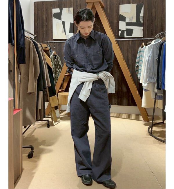 FRAMeWORK「PAYDAY/ペイデイ 別注ヒッコリーシャツブルゾン」|シャツ・ブラウス|