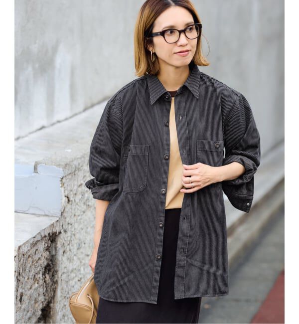 FRAMeWORK「PAYDAY/ペイデイ 別注ヒッコリーシャツブルゾン」|シャツ・ブラウス|