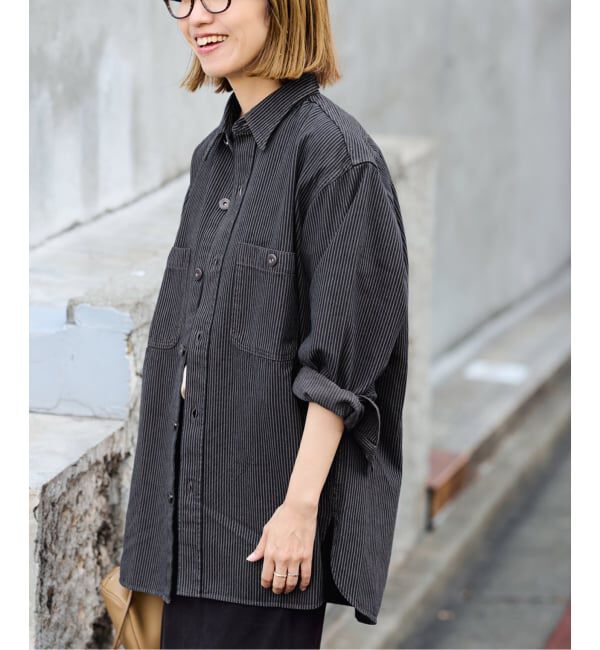 FRAMeWORK「PAYDAY/ペイデイ 別注ヒッコリーシャツブルゾン」|シャツ・ブラウス|