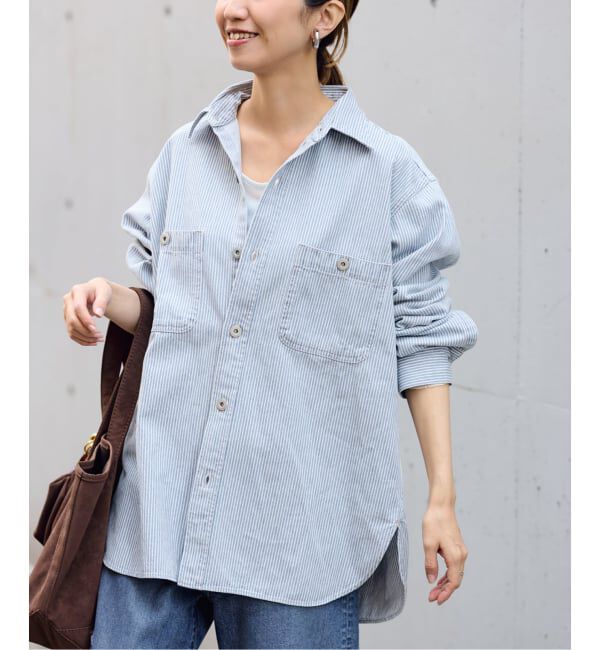 FRAMeWORK「PAYDAY/ペイデイ 別注ヒッコリーシャツブルゾン」|シャツ・ブラウス|