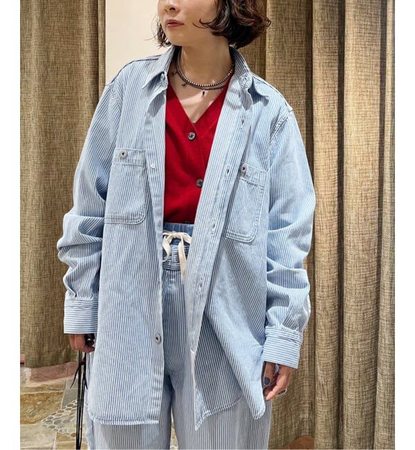 FRAMeWORK「PAYDAY/ペイデイ 別注ヒッコリーシャツブルゾン」|シャツ・ブラウス|