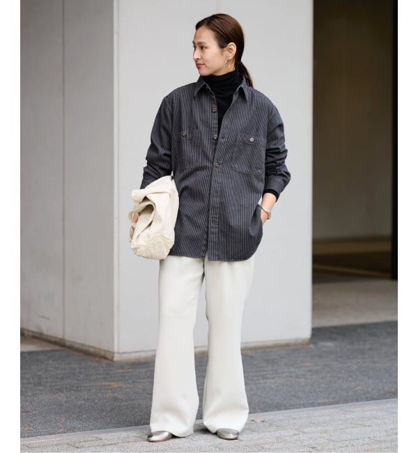 FRAMeWORK「PAYDAY/ペイデイ 別注ヒッコリーシャツブルゾン」|シャツ・ブラウス|