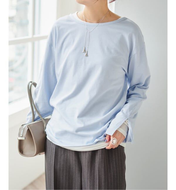 Spick and Span「《一部店舗+WEB限定》2枚SET レイヤードプルオーバー」|Tシャツ・カットソー|