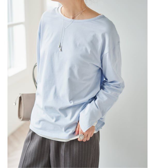 Spick and Span「《一部店舗+WEB限定》2枚SET レイヤードプルオーバー」|Tシャツ・カットソー|