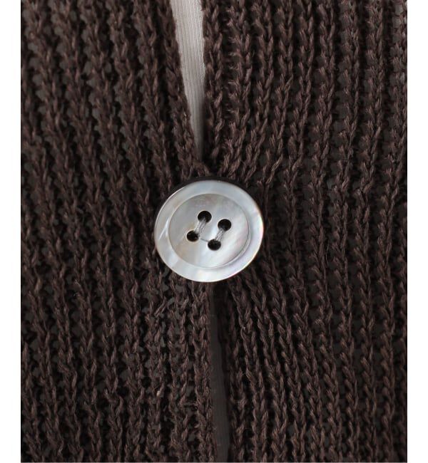 Spick and Span「コットンリネンギマ天竺カーディガン」|カーディガン|