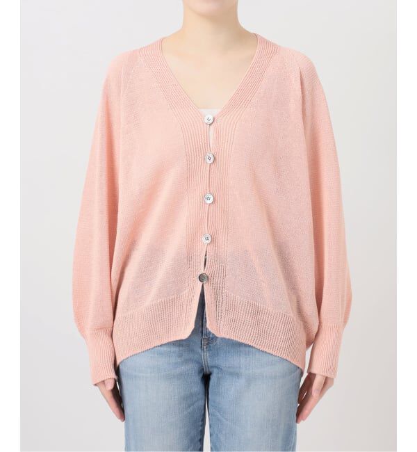 Spick and Span「コットンリネンギマ天竺カーディガン」|カーディガン|