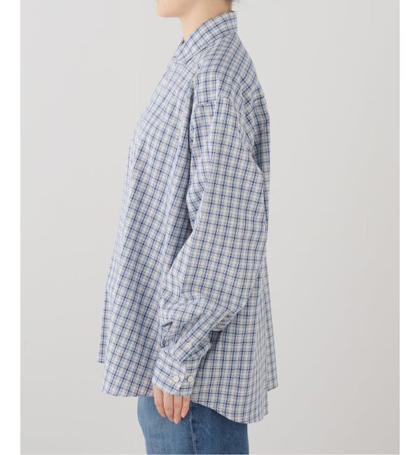 FRAMeWORK「BASERANGE/ベースレンジ　CLAUDE SHIRT(ブルー)」|シャツ・ブラウス|