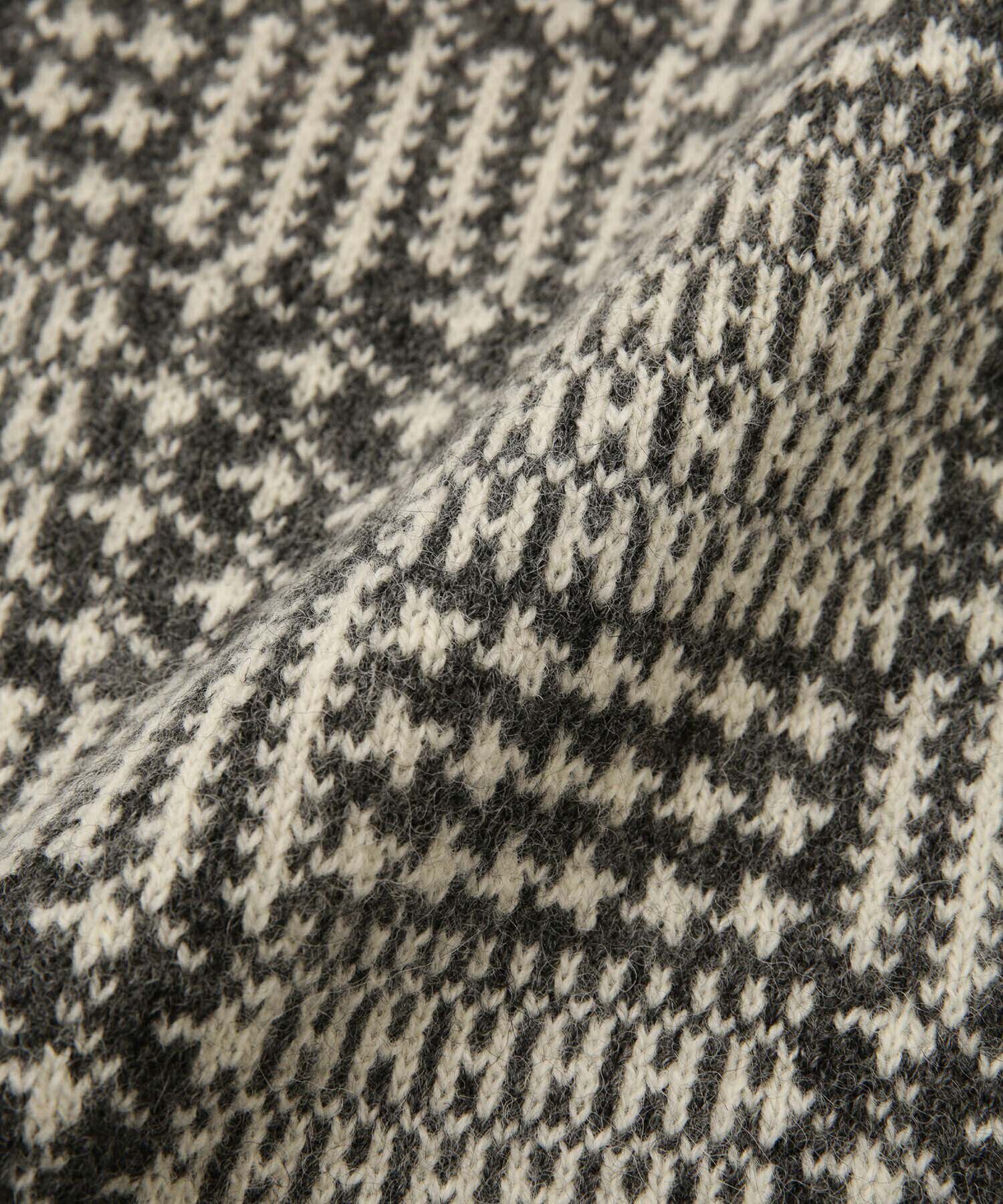 nano･universe「LB.03/ウールチェックカーディガン」|ニット・セーター|