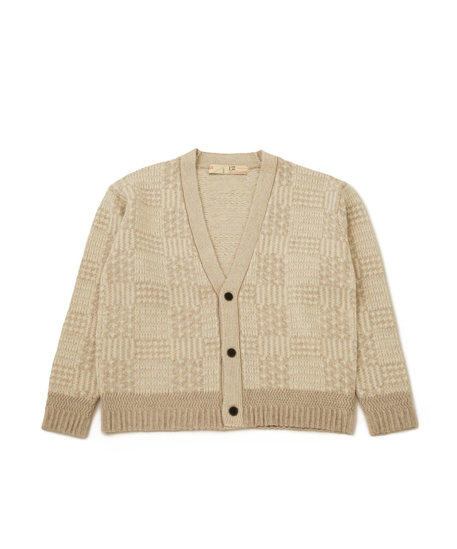 nano･universe「LB.03/ウールチェックカーディガン」|ニット・セーター|