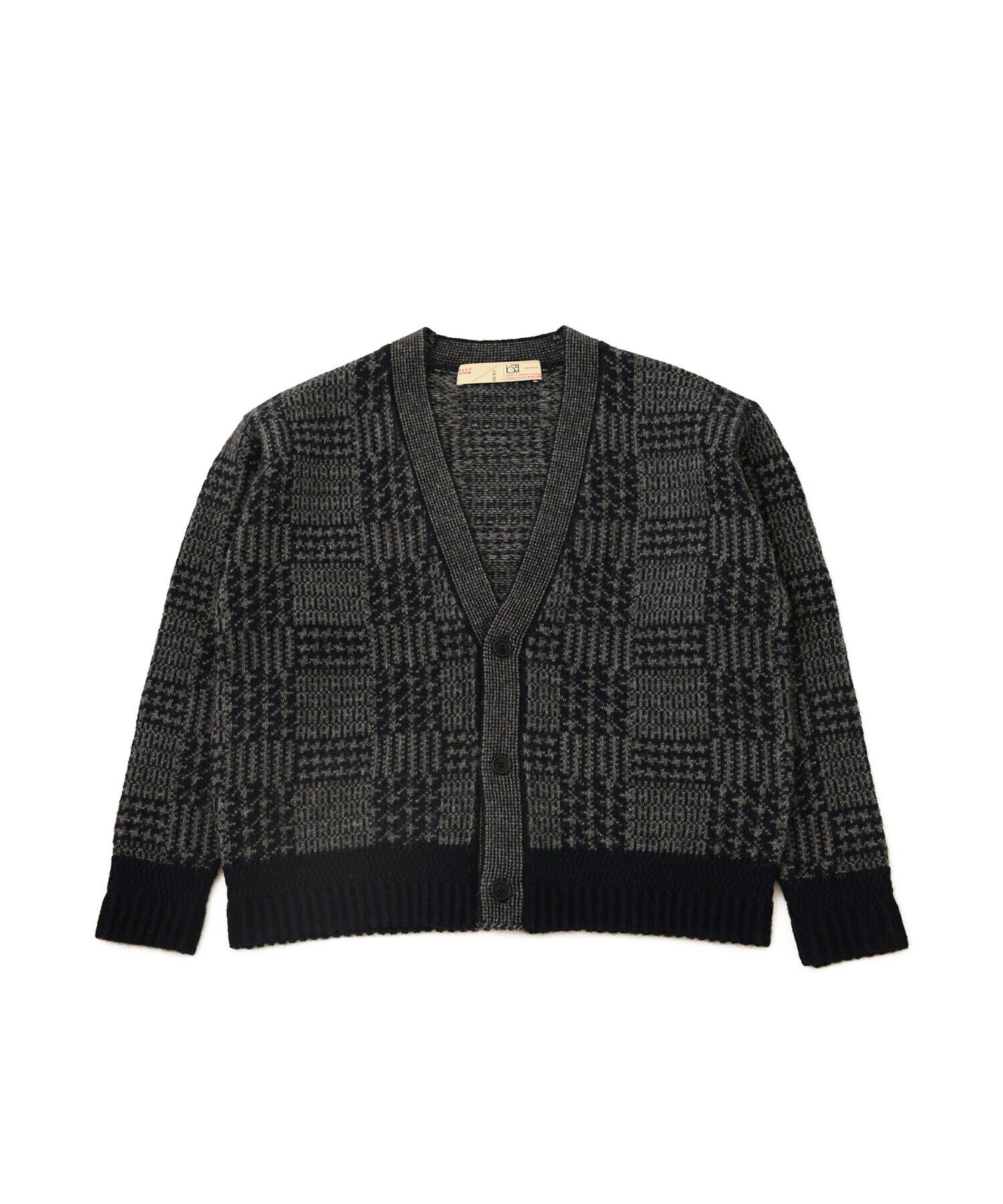 nano･universe「LB.03/ウールチェックカーディガン」|ニット・セーター|
