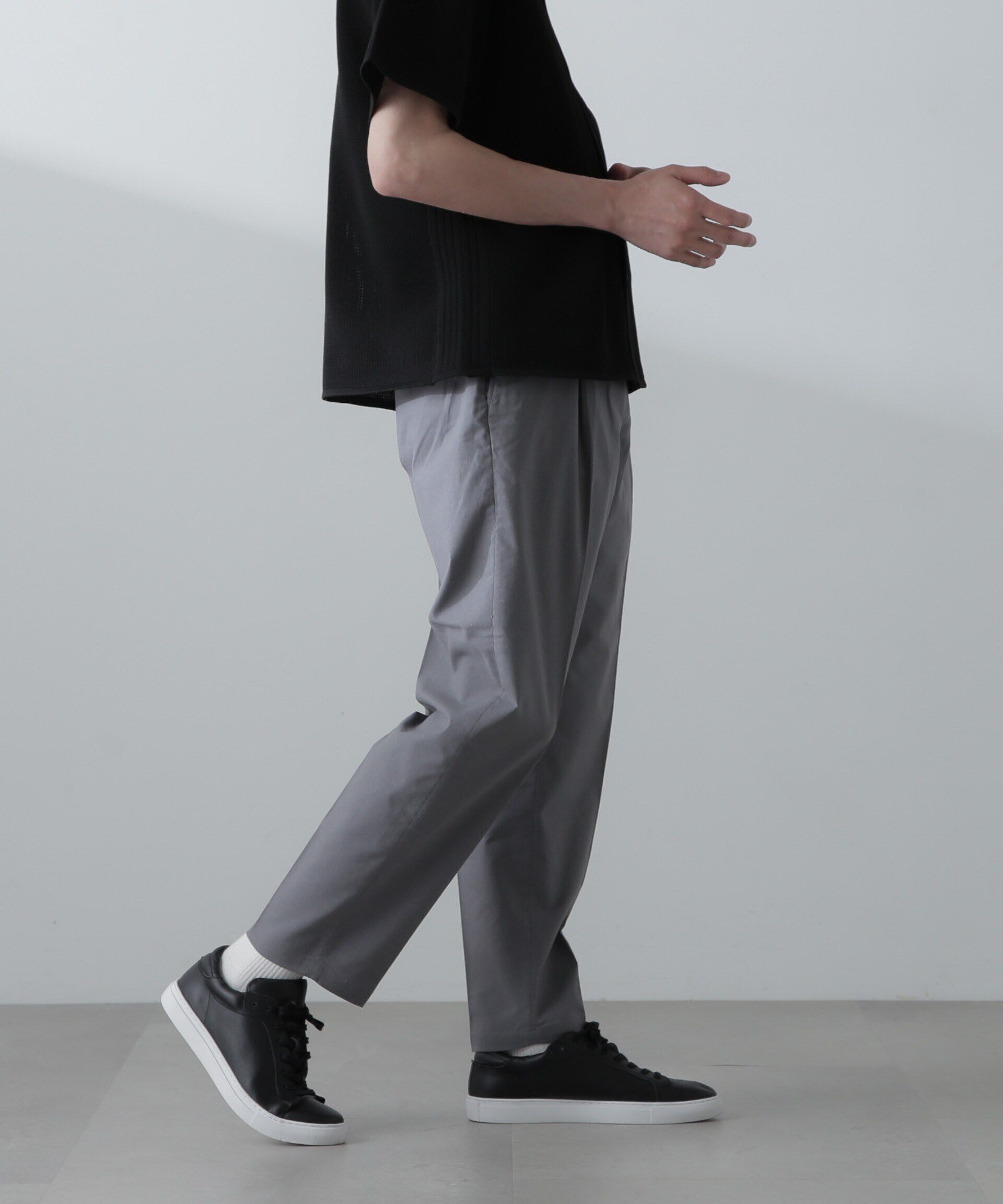 nano･universe「サイドシャーリング リネンパンツ」|チノ|