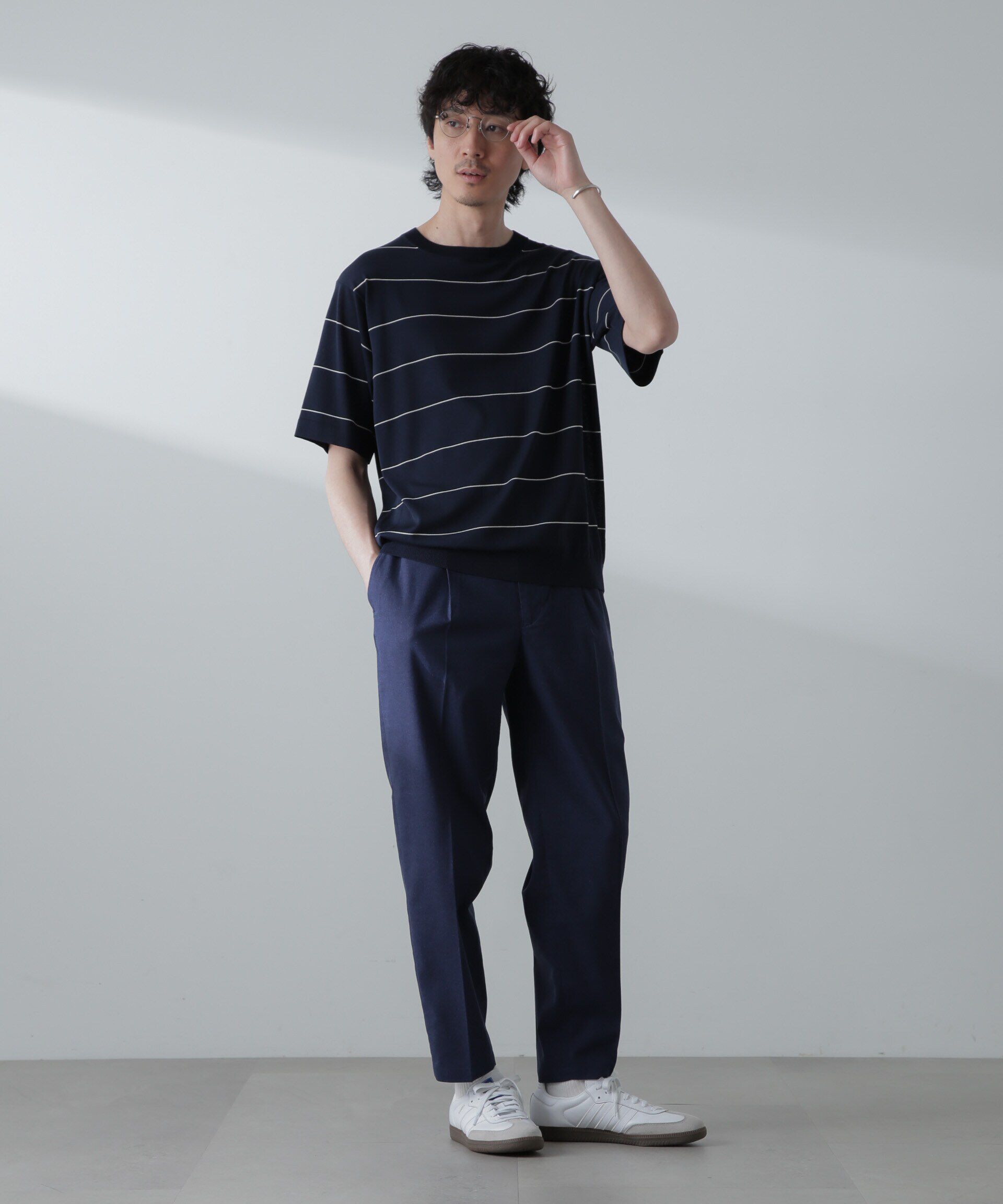 nano･universe「サイドシャーリング リネンパンツ」|チノ|