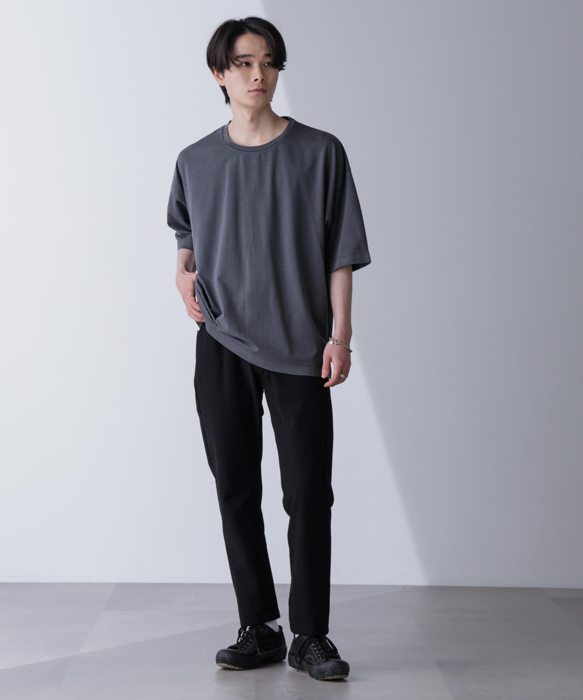 nano･universe「ピグメントビッグTシャツ 半袖」|Tシャツ・カットソー|