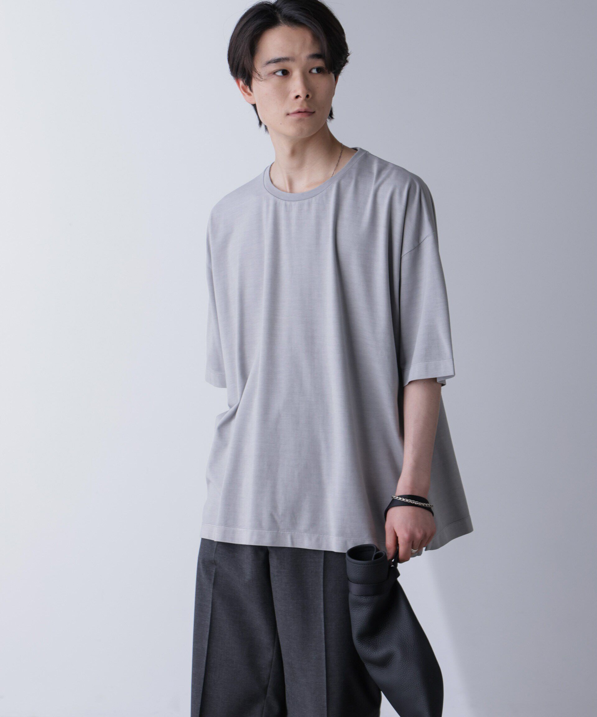 nano･universe「ピグメントビッグTシャツ 半袖」|Tシャツ・カットソー|