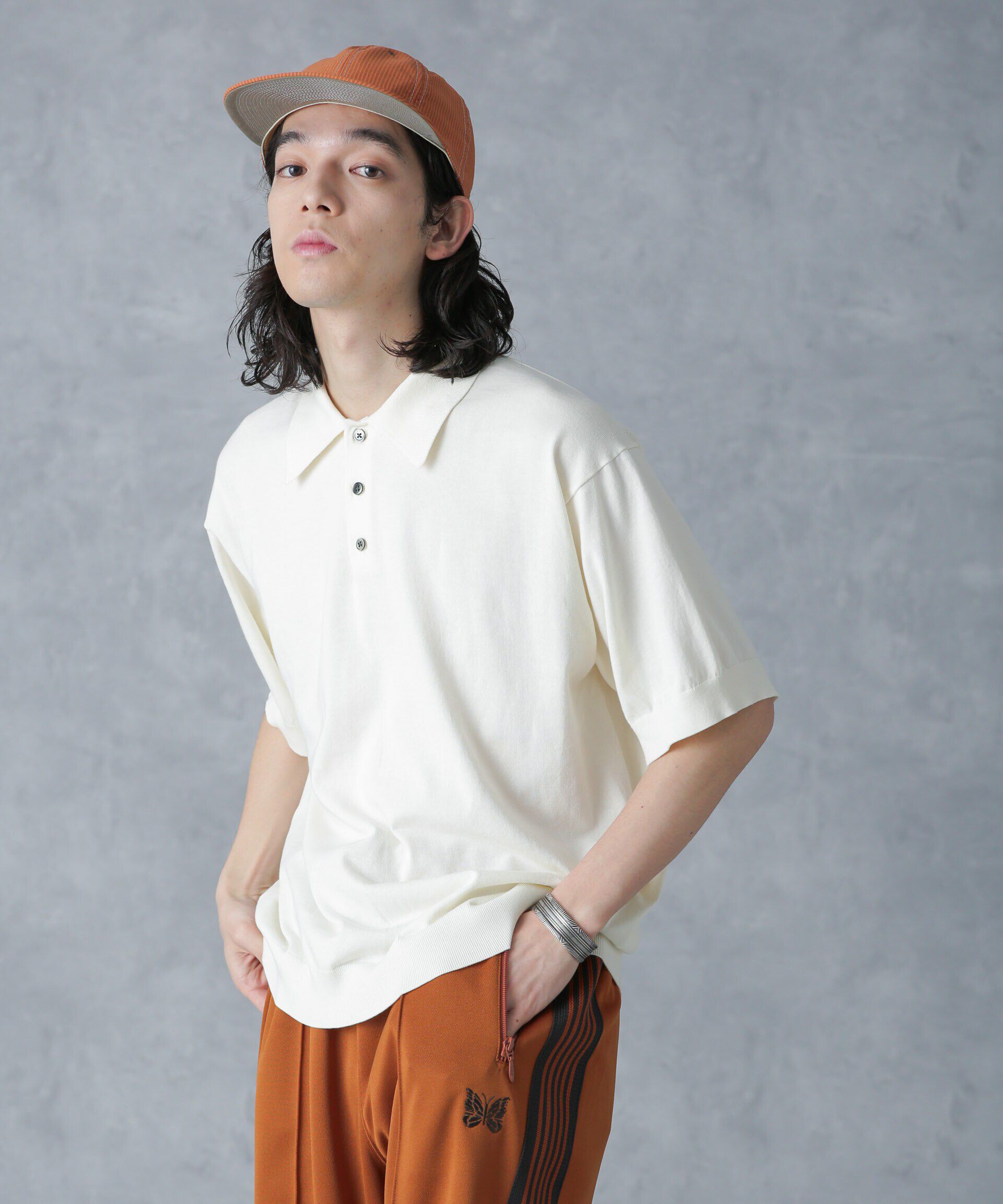 nano･universe「crepuscule/別注 S/S KNIT POLO」|Tシャツ・カットソー|