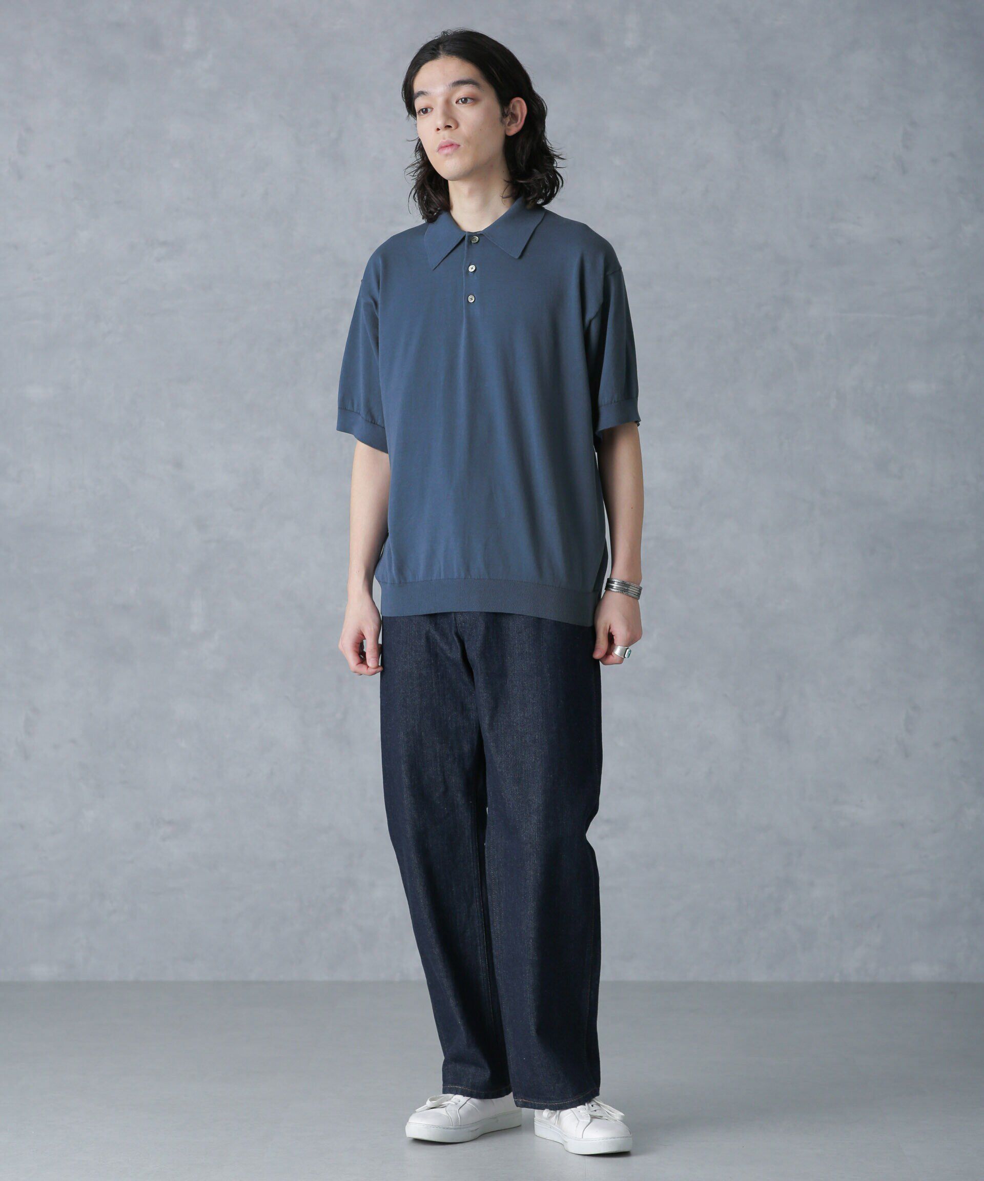 nano･universe「crepuscule/別注 S/S KNIT POLO」|Tシャツ・カットソー|