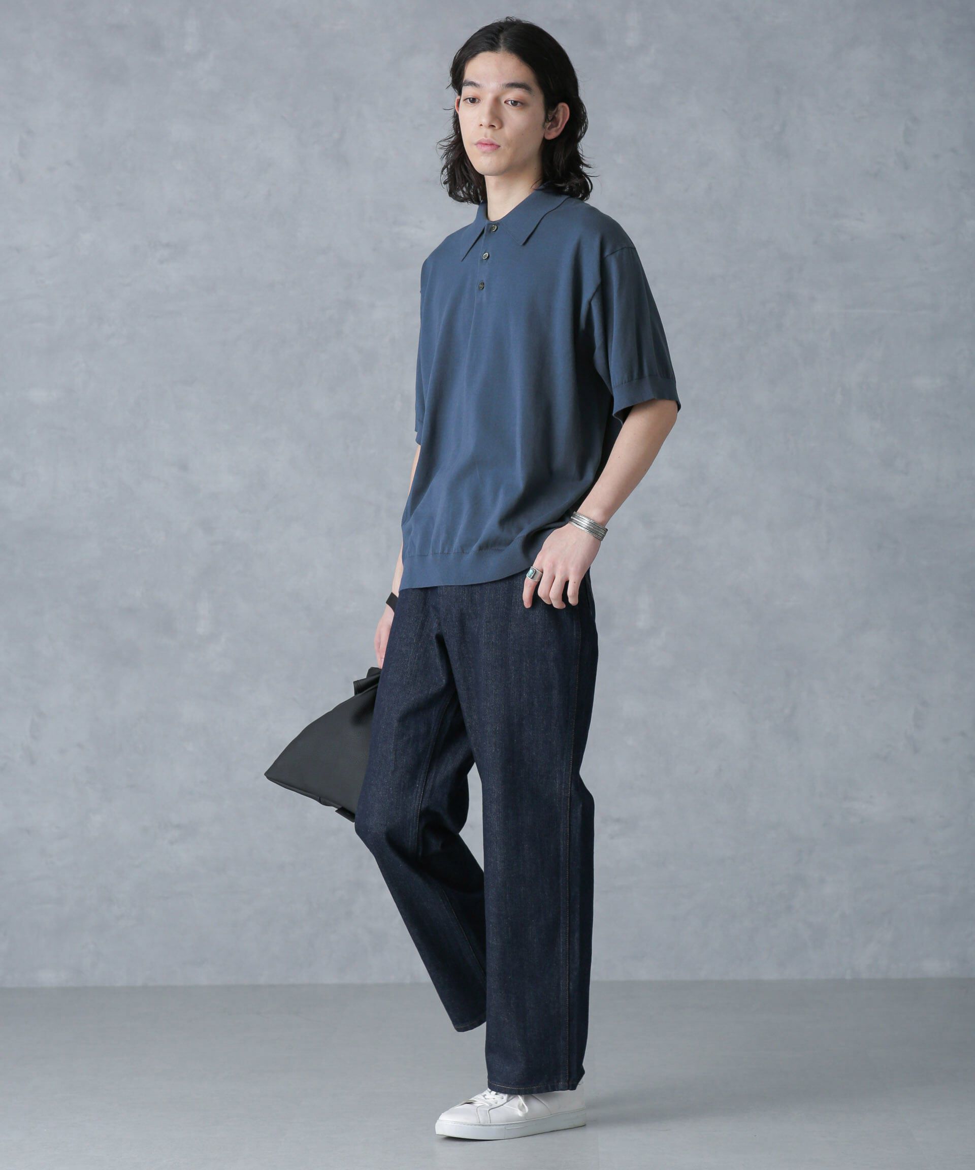 nano･universe「crepuscule/別注 S/S KNIT POLO」|Tシャツ・カットソー|