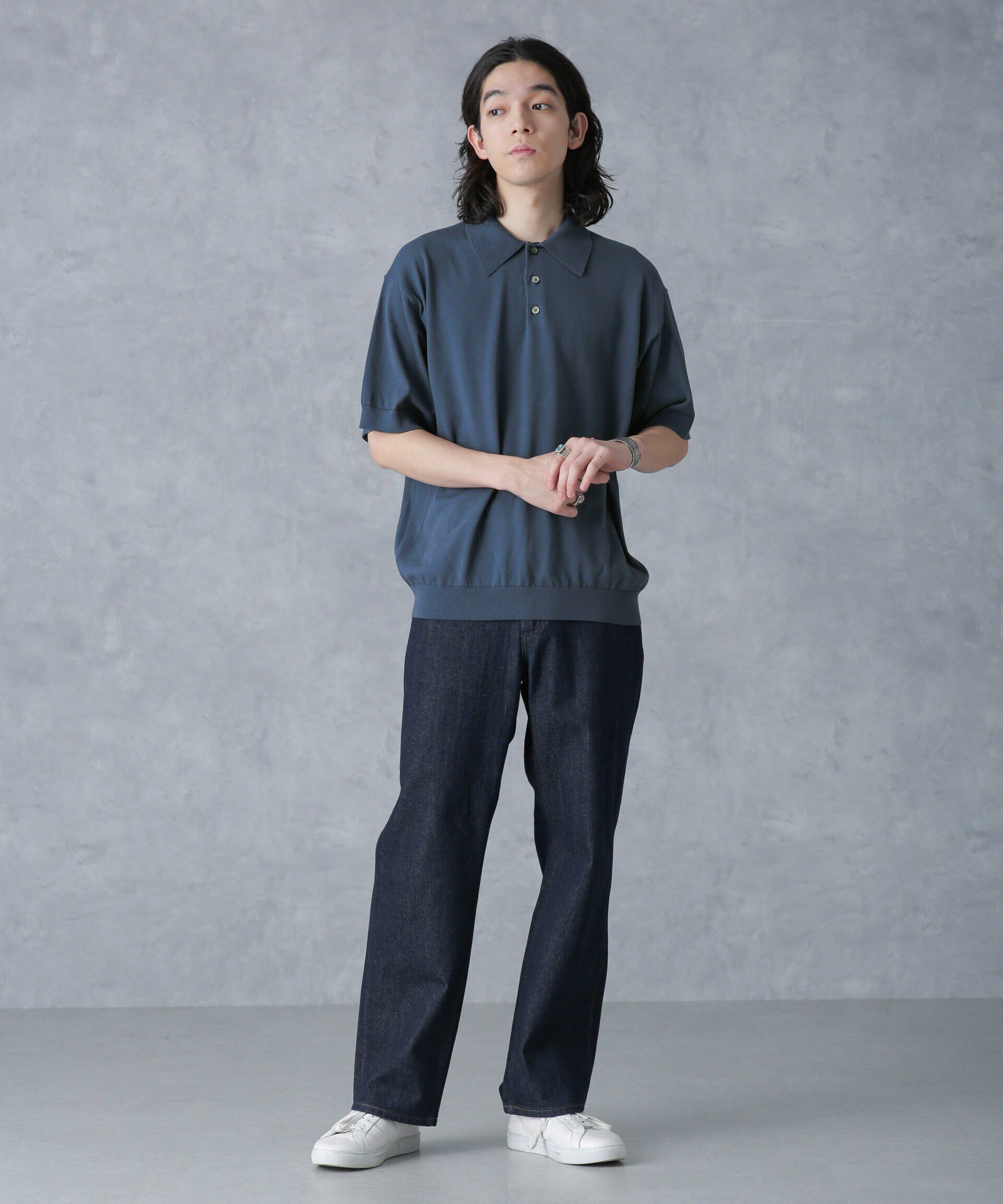 nano･universe「crepuscule/別注 S/S KNIT POLO」|Tシャツ・カットソー|