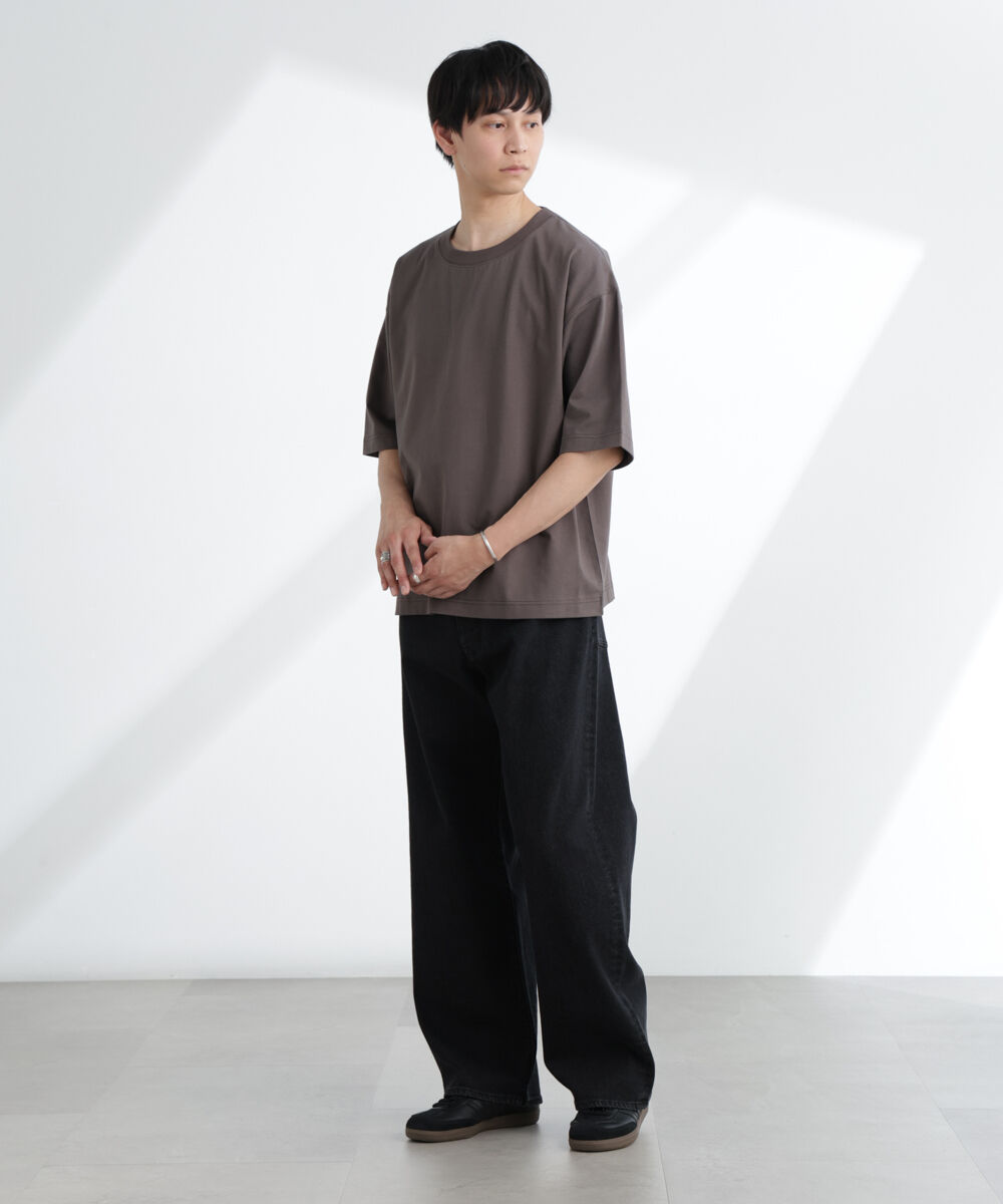 nano･universe「ヘビーウェイトワイドTシャツ 半袖」|Tシャツ・カットソー|