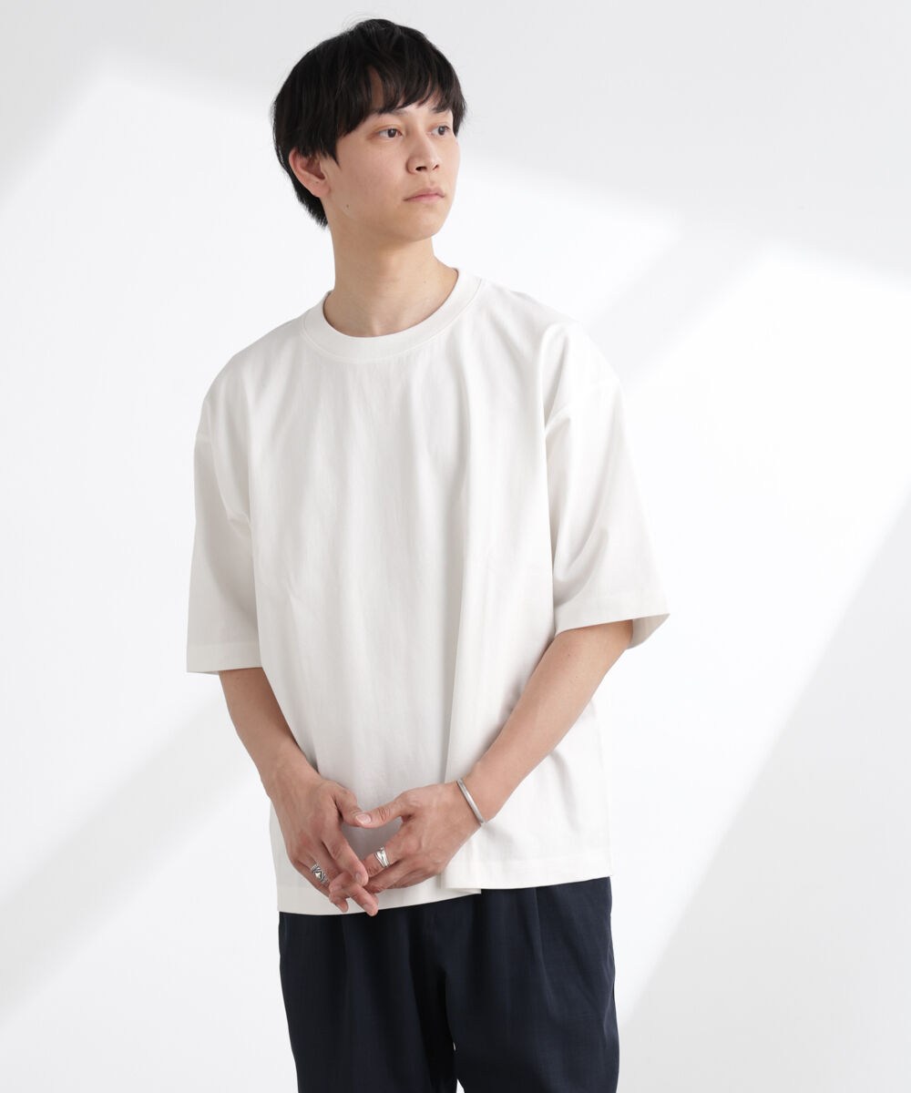 nano･universe「ヘビーウェイトワイドTシャツ 半袖」|Tシャツ・カットソー|