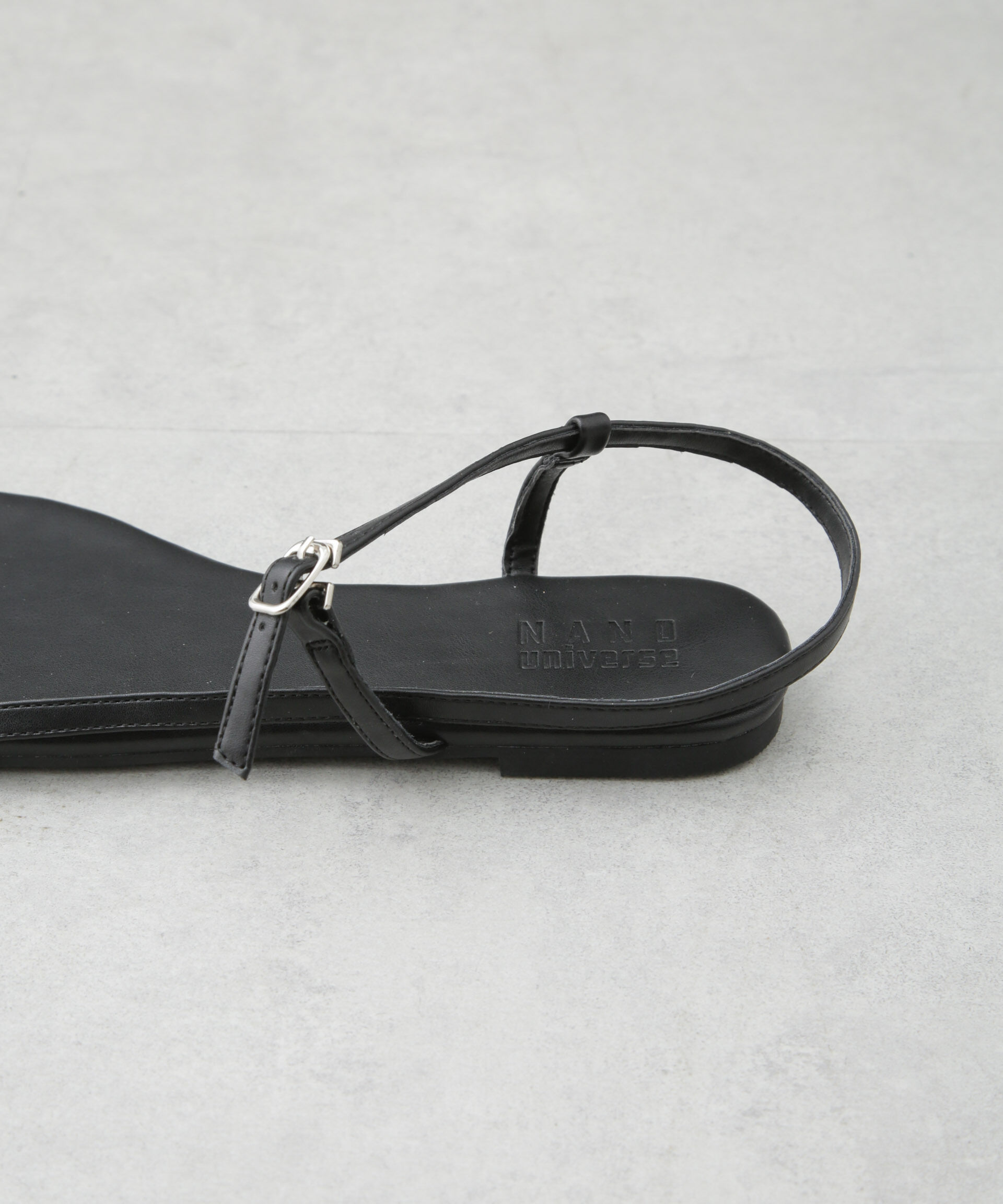 nano･universe「アンクルストラップフラットサンダル」|サンダル|