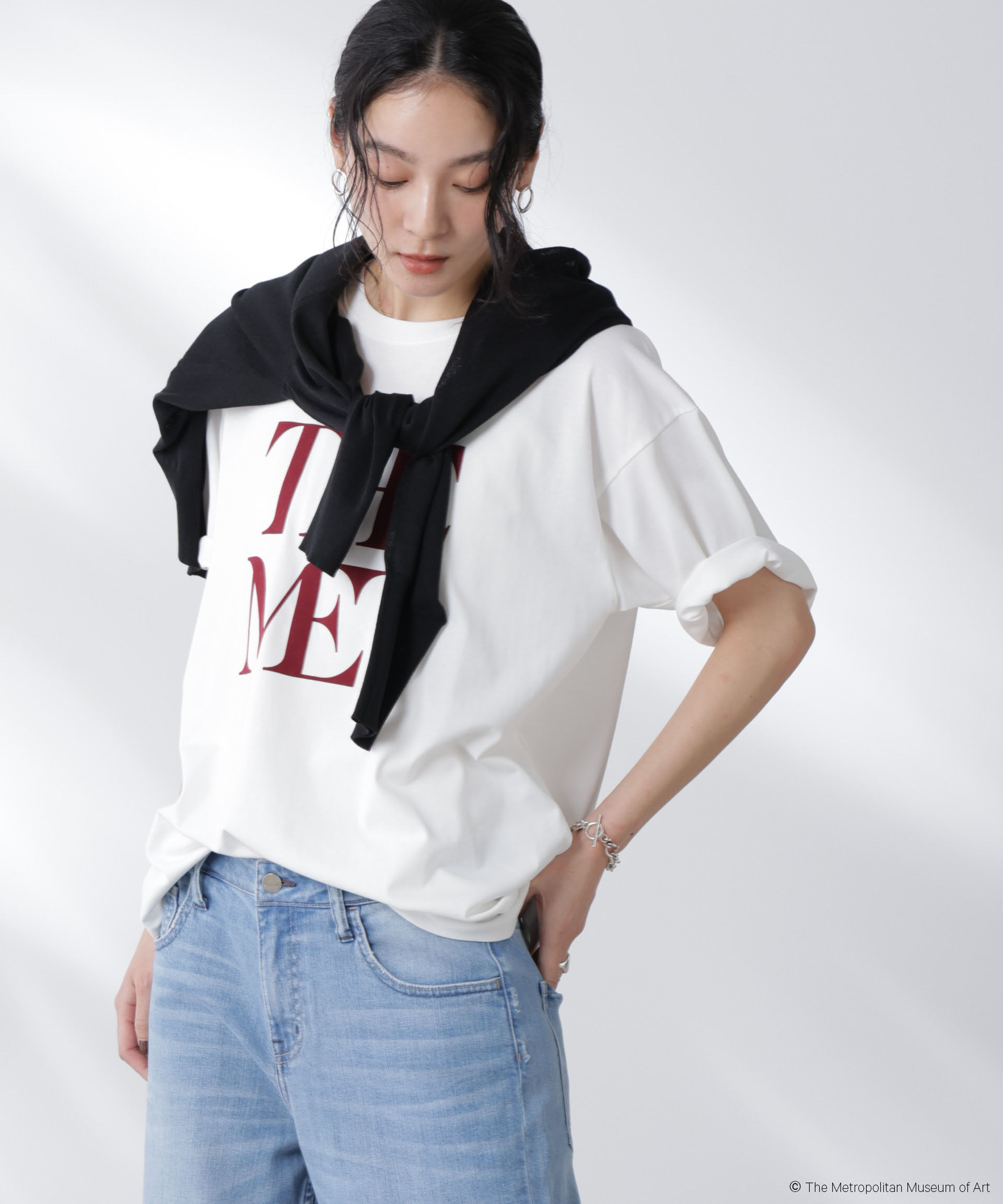 nano･universe「The Met 別注ロゴプリントTシャツ」|Tシャツ・カットソー|