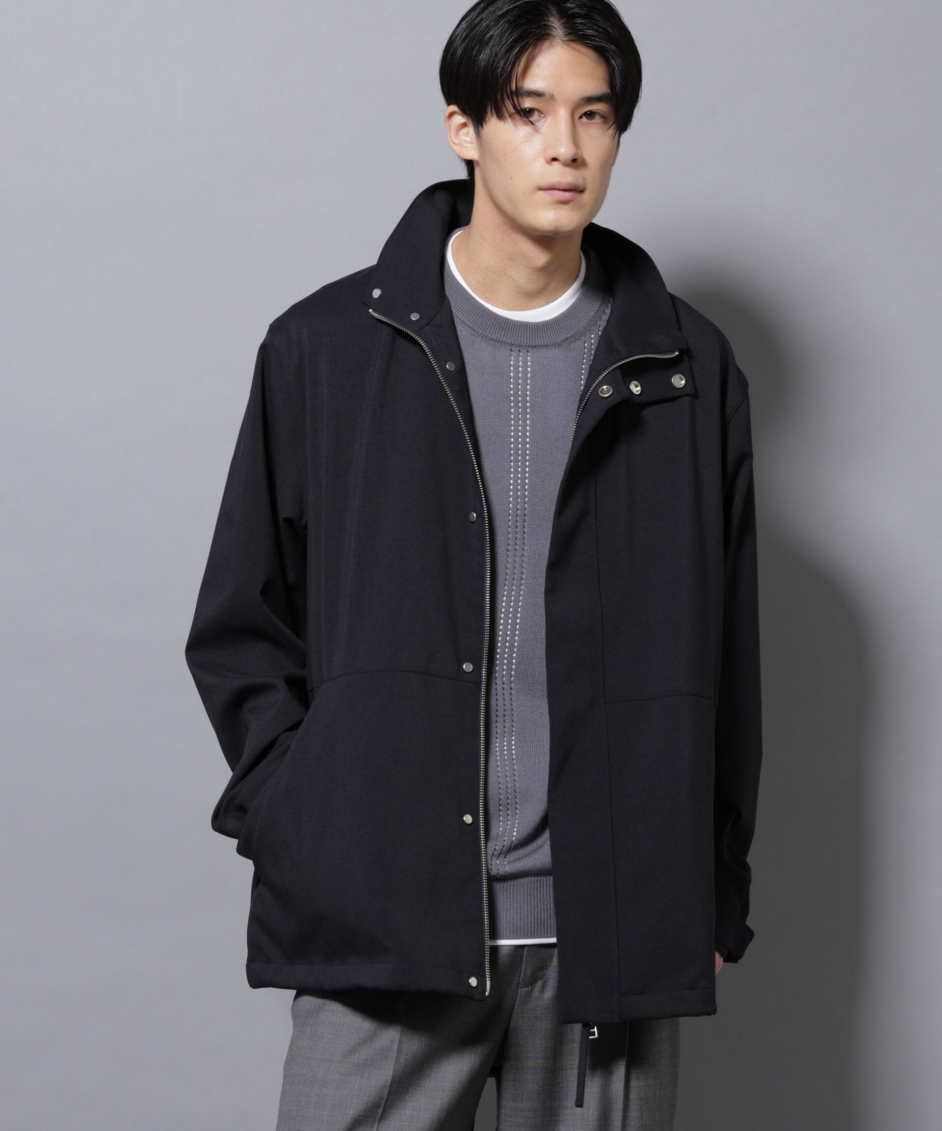 nano･universe「「RainComfortWear」ダントツ撥水透湿コーティング2WAYブルゾン」|ブルゾン・スタジャン|