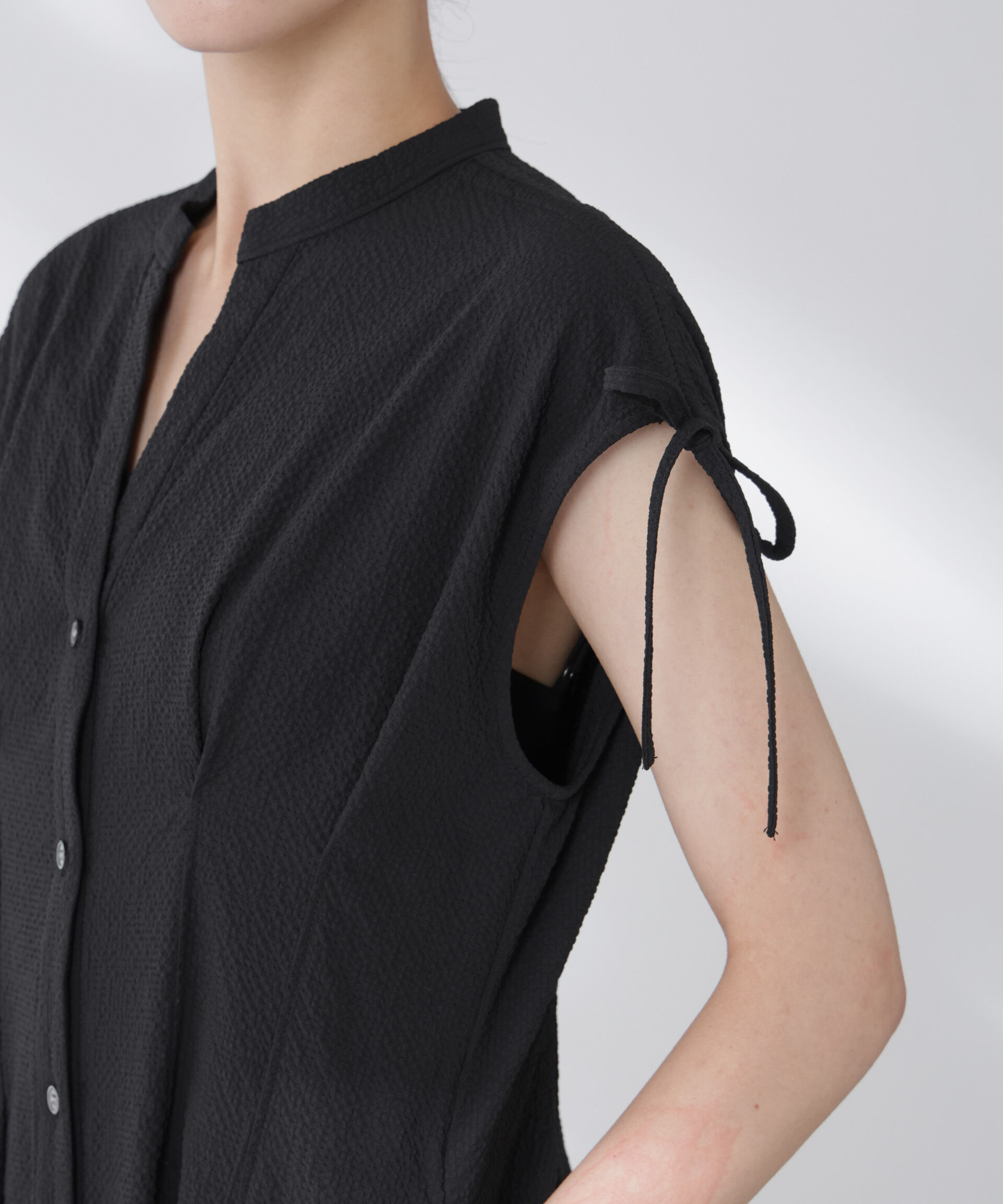 nano･universe「リボンドロストサッカーシャツワンピース」|ワンピース|