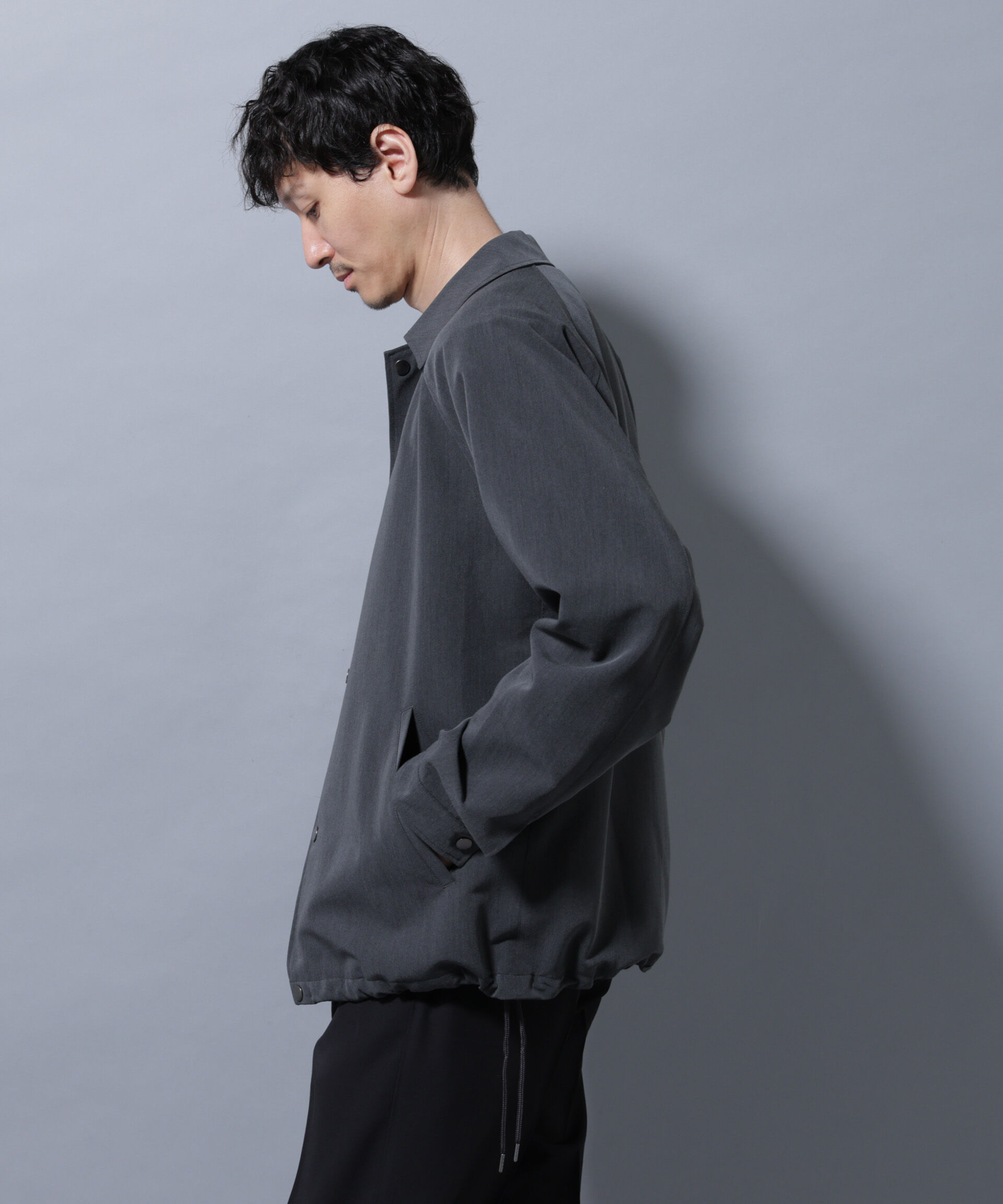 nano･universe「イタリアンドットリラックスコーチジャケット」|ブルゾン・スタジャン|