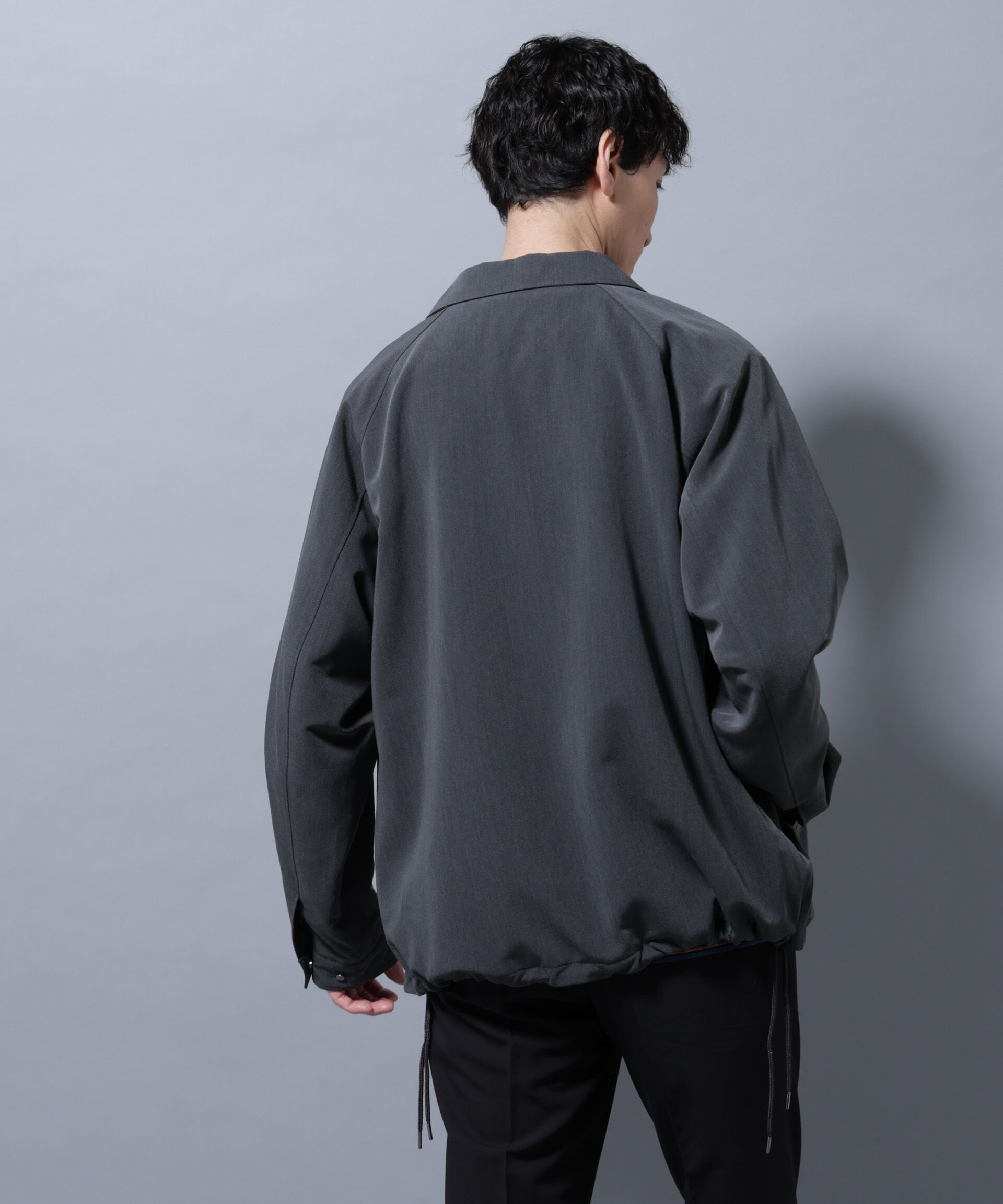 nano･universe「イタリアンドットリラックスコーチジャケット」|ブルゾン・スタジャン|