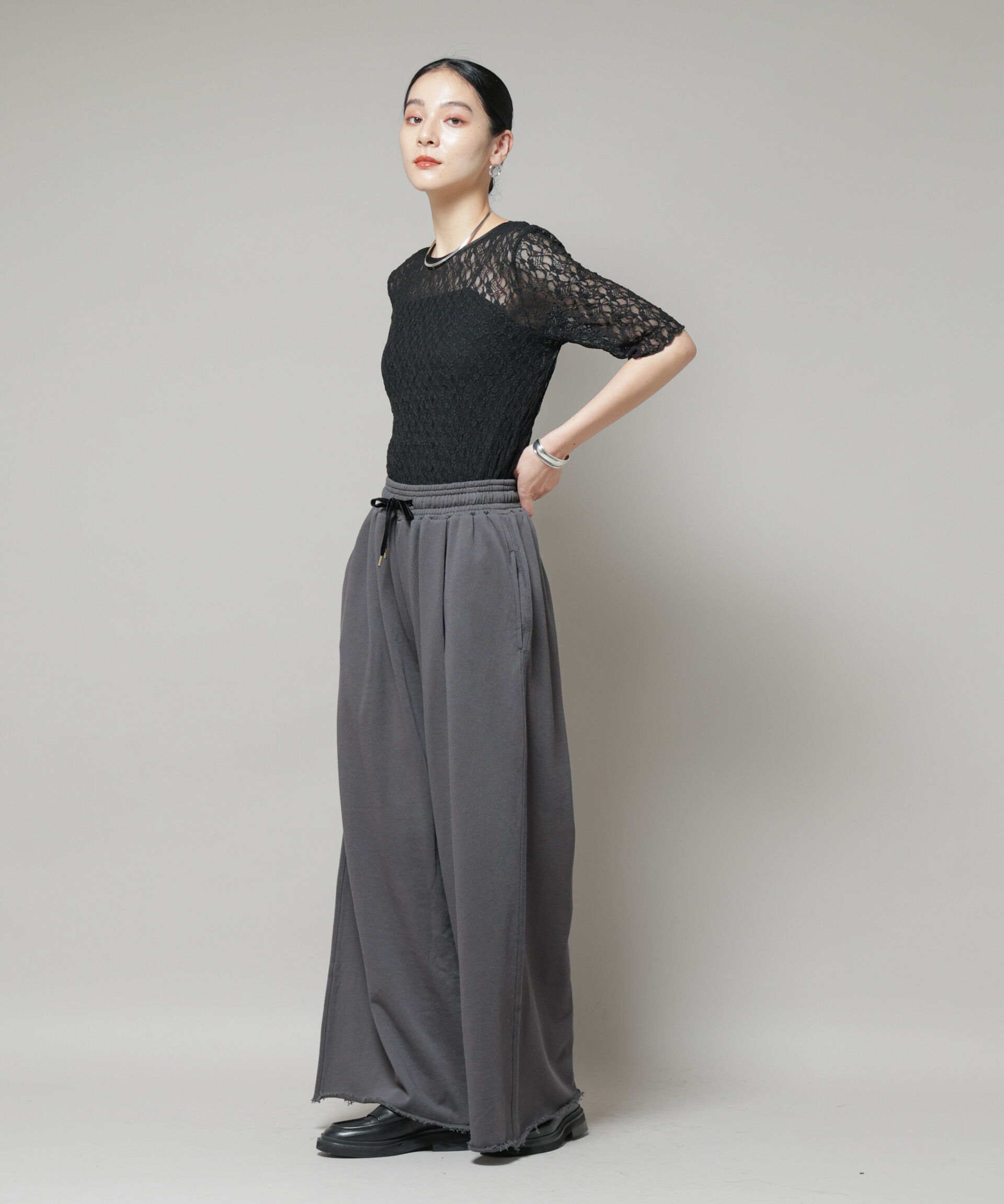 nano･universe「レースバックシャントップス」|Tシャツ・カットソー|