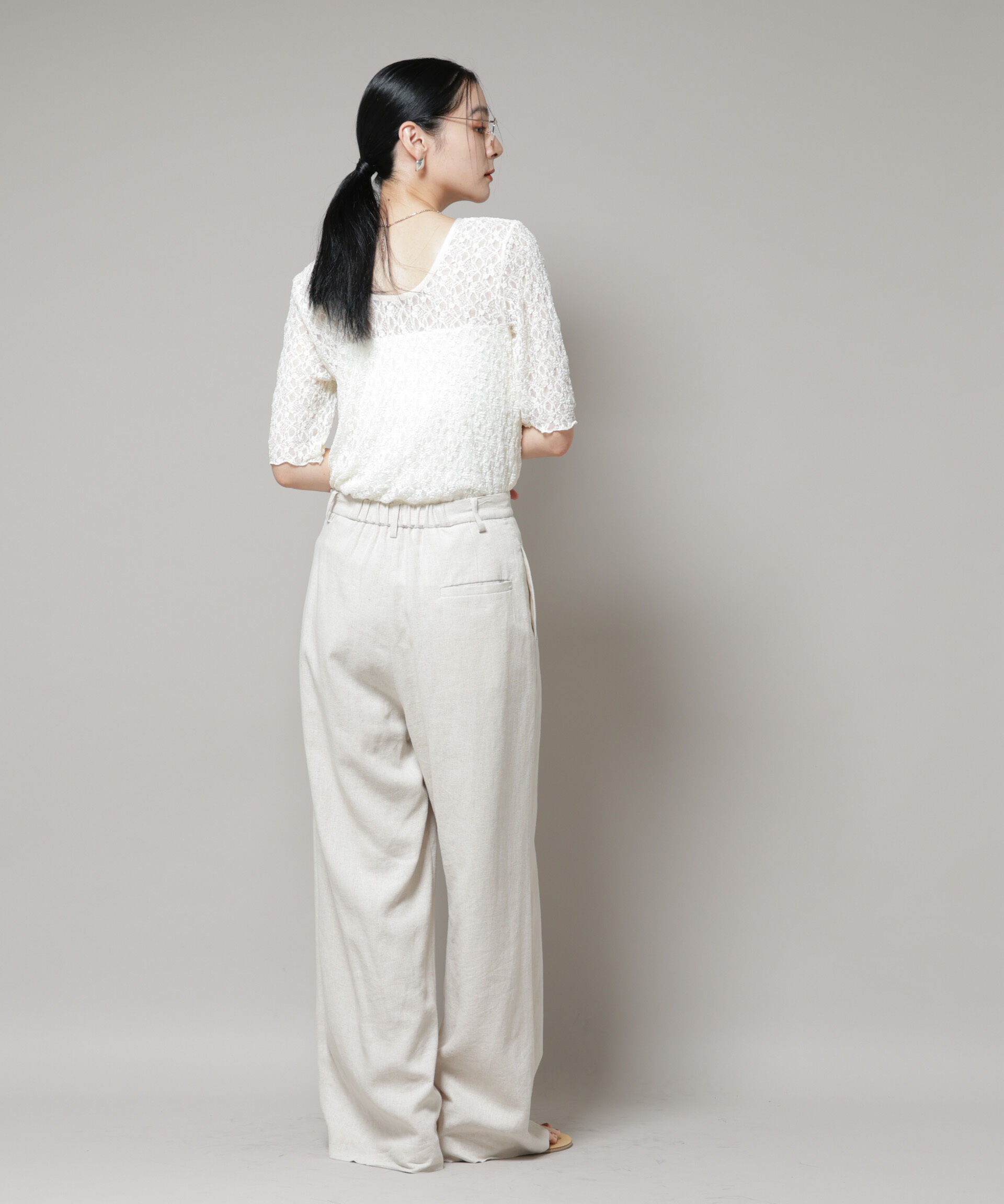 nano･universe「レースバックシャントップス」|Tシャツ・カットソー|