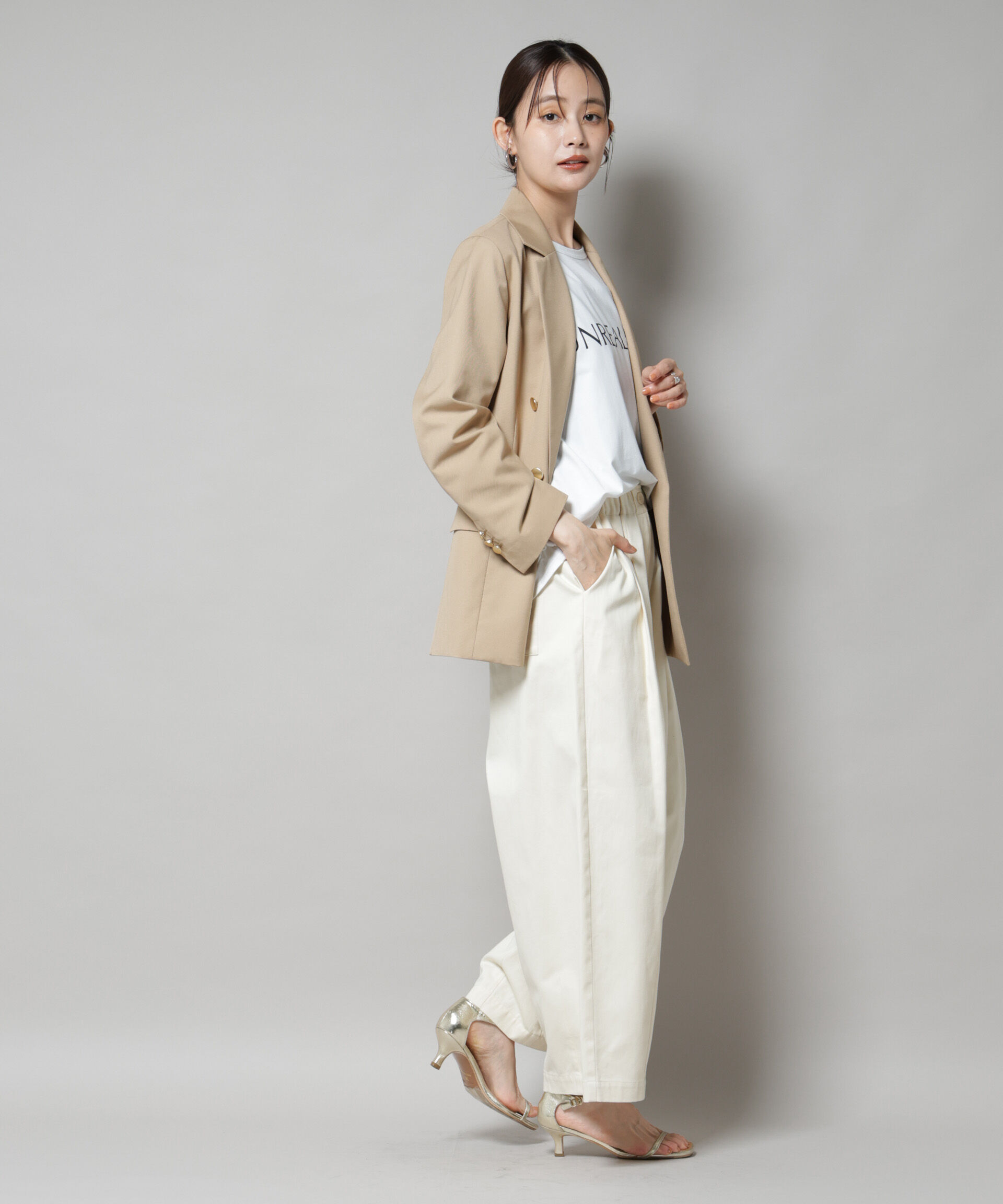 nano･universe「ダブルブレストジャケット」|テーラードジャケット|