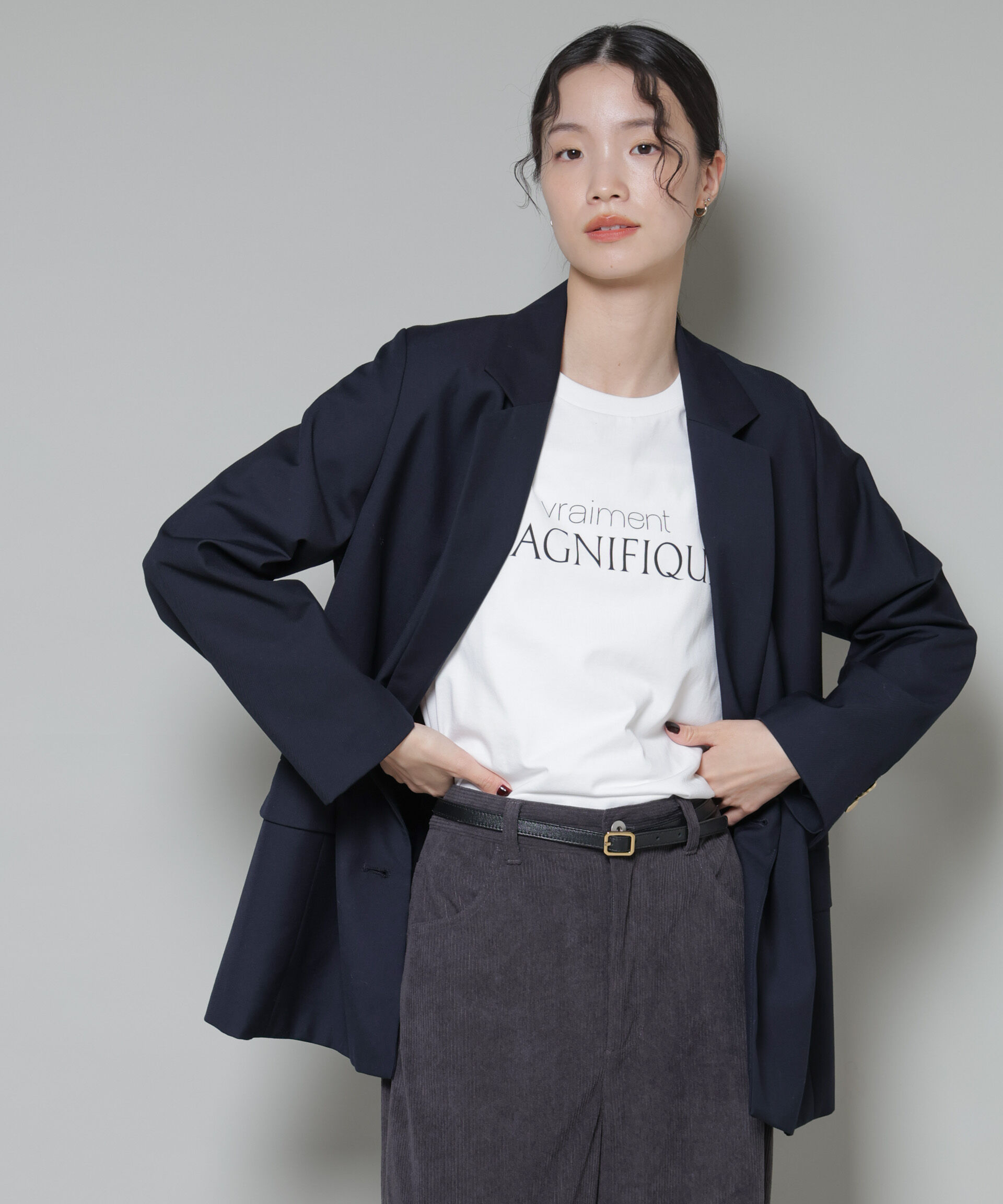 nano･universe「ダブルブレストジャケット」|テーラードジャケット|