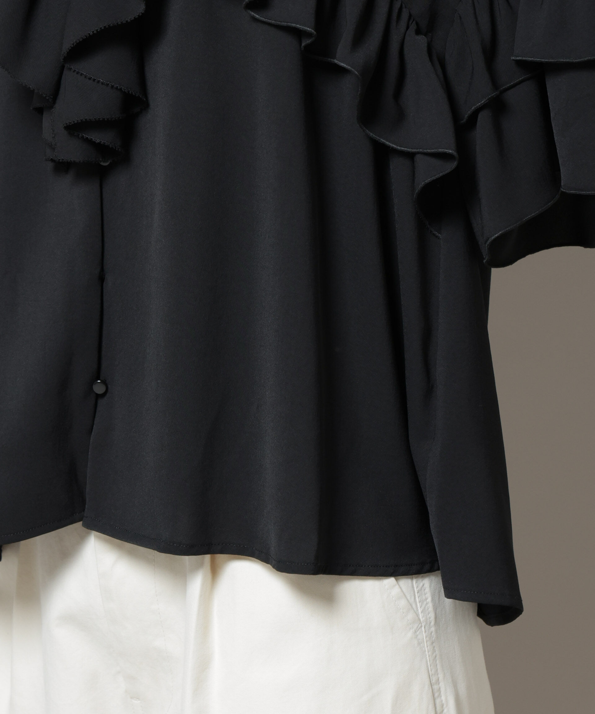 nano･universe「ピコフリルフレアブラウス」|シャツ・ブラウス|