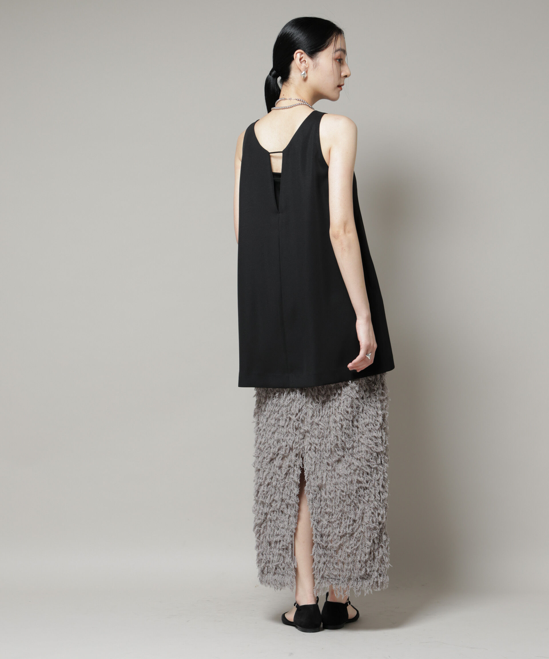 nano･universe「フリンジタイトスカート」|スカート|