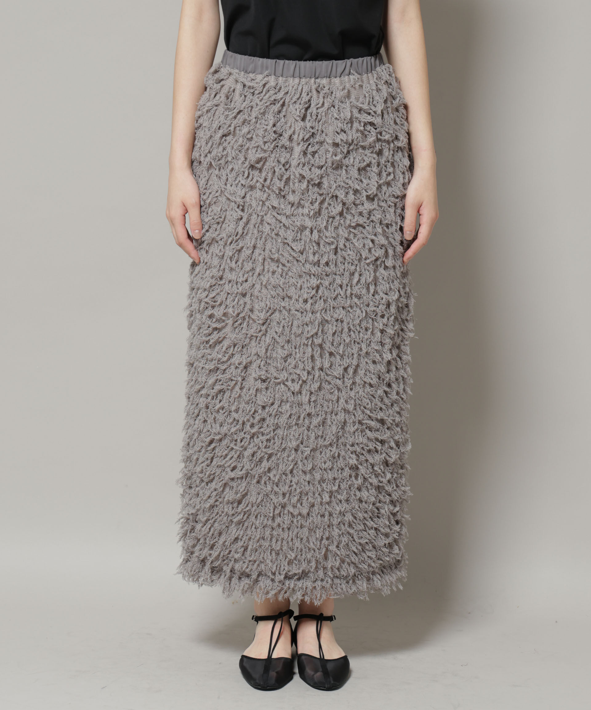 nano･universe「フリンジタイトスカート」|スカート|